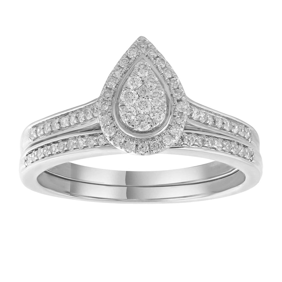 9CT ELIZA DIAMOND RING SET