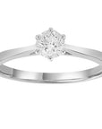 9CT LEONA SOLITAIRE DIAMOND RING