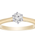 9CT LEONA SOLITAIRE DIAMOND RING