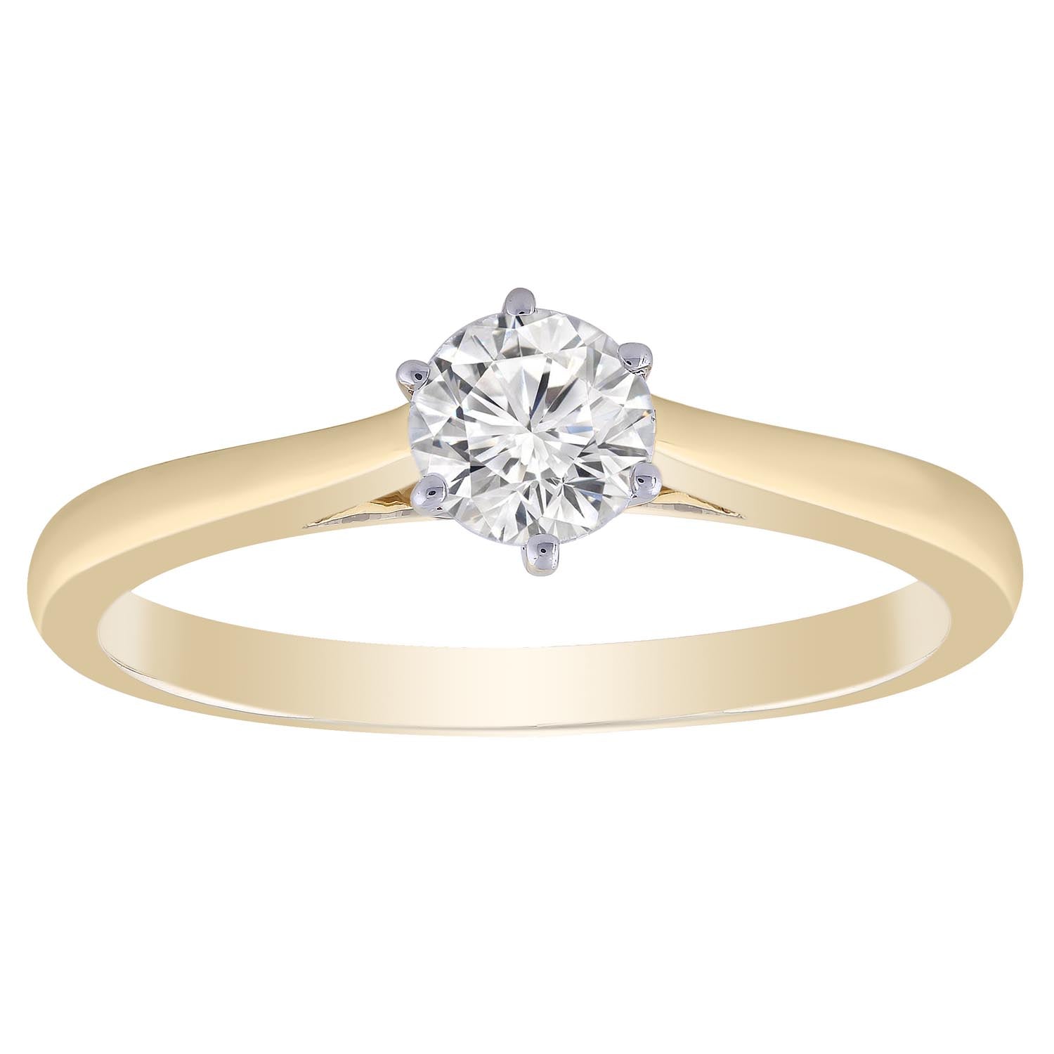 9CT LEONA SOLITAIRE DIAMOND RING