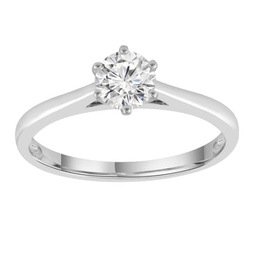 9CT LEONA SOLITAIRE DIAMOND RING