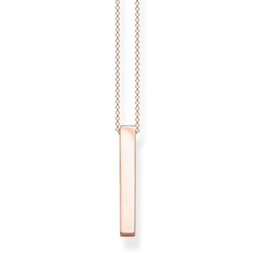 Thomas Sabo Necklace Rose-gold Cuboid