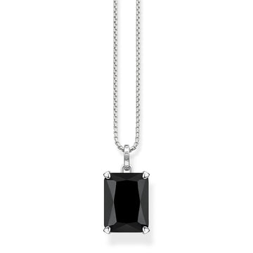 Thomas Sabo Necklace Black Stone Silver