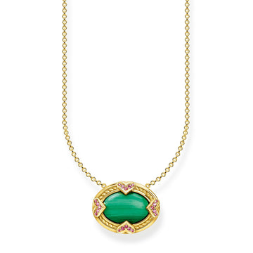 Thomas Sabo Necklace Green Stone