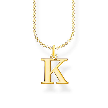 Thomas Sabo Necklace Letter K Gold