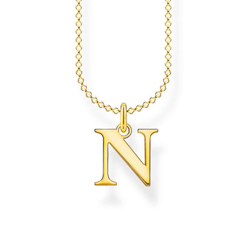 Thomas Sabo Necklace Letter N Gold