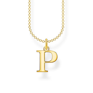 Thomas Sabo Necklace Letter P Gold