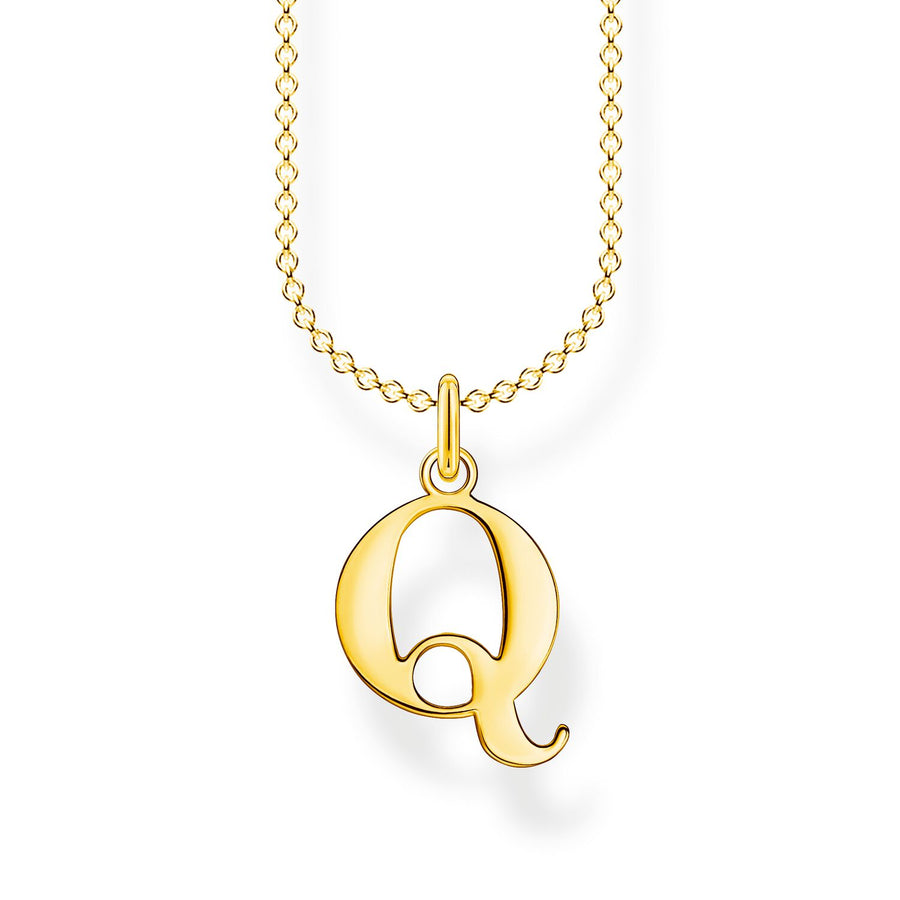 Thomas Sabo Necklace Letter Q Gold