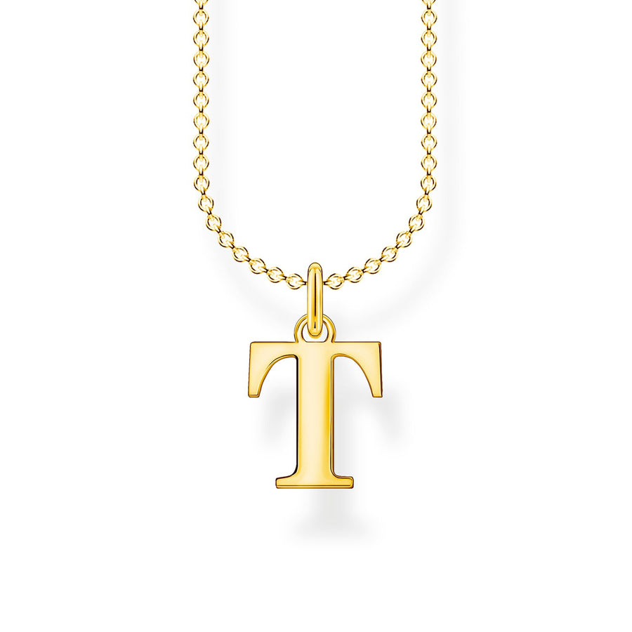 Thomas Sabo Necklace Letter T Gold