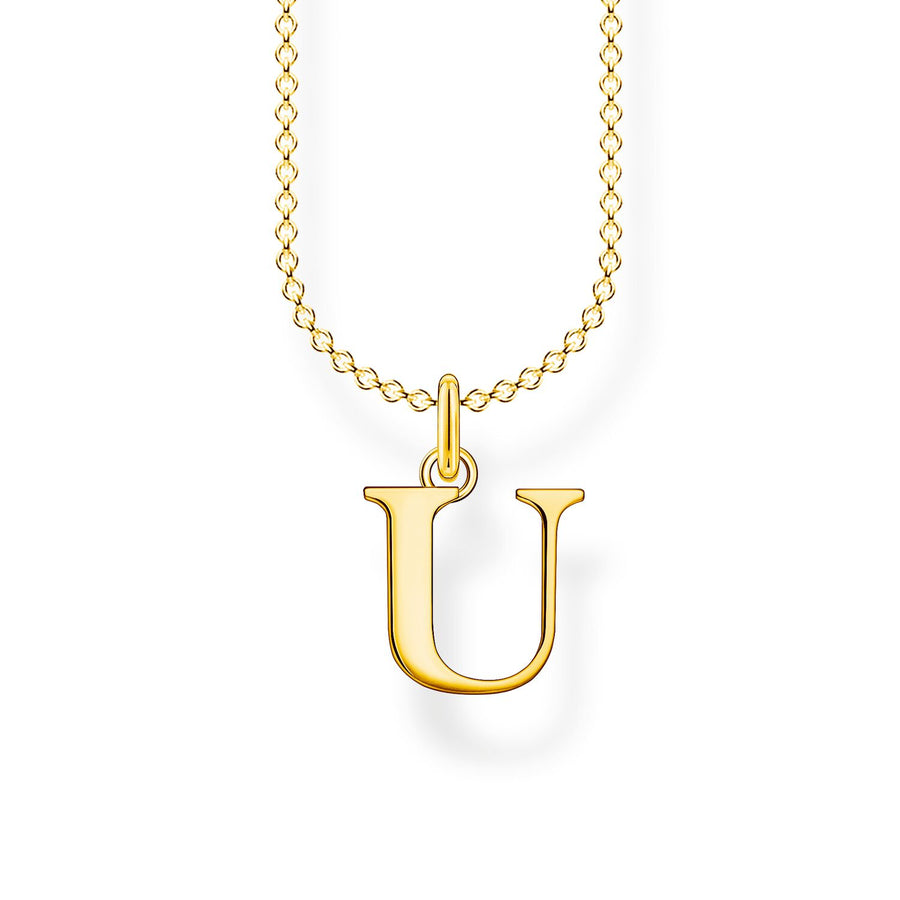 Thomas Sabo Necklace Letter U Gold