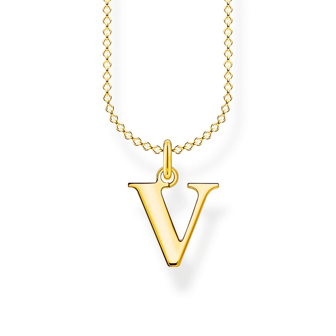 Thomas Sabo Necklace Letter V Gold