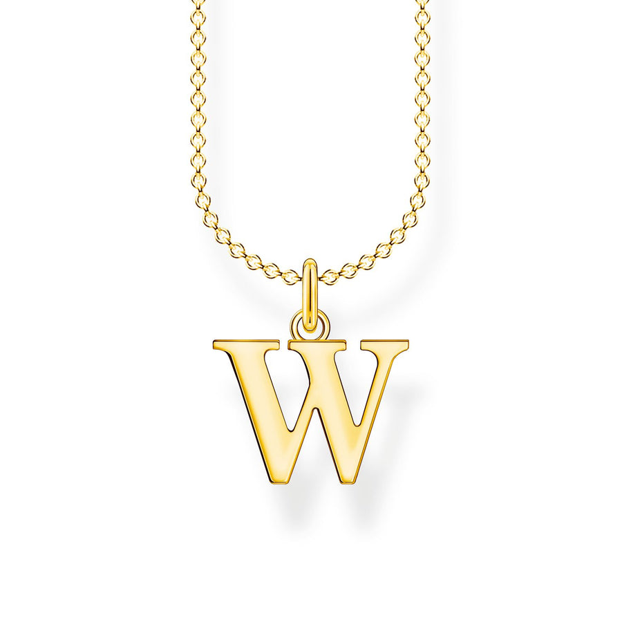 Thomas Sabo Necklace Letter W Gold