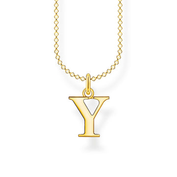 Thomas Sabo Necklace Letter Y Gold