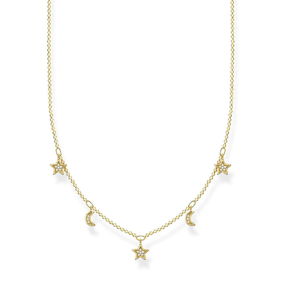 Thomas Sabo Necklace Crescent Moons & Stars