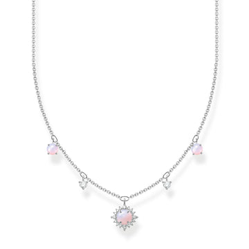 Thomas Sabo Necklace Pink Stone Silver