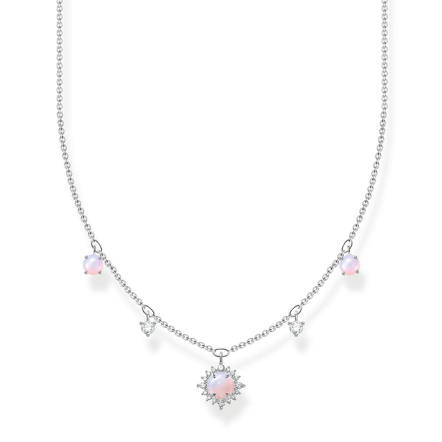 Thomas Sabo Necklace Pink Stone Silver