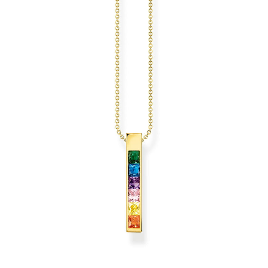 THOMAS SABO Necklace colourful stones gold