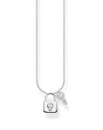 Thomas Sabo Necklace Lock With Key Silver