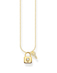 Thomas Sabo Necklace Lock With Key Gold