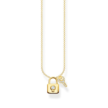 Thomas Sabo Necklace Lock With Key Gold