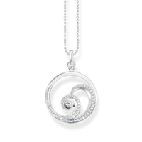 Thomas Sabo Necklace wave with white stones