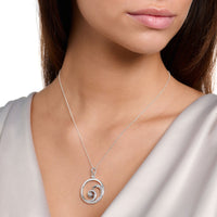 Thomas Sabo Necklace wave with white stones