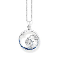 Thomas Sabo Necklace wave with blue stones