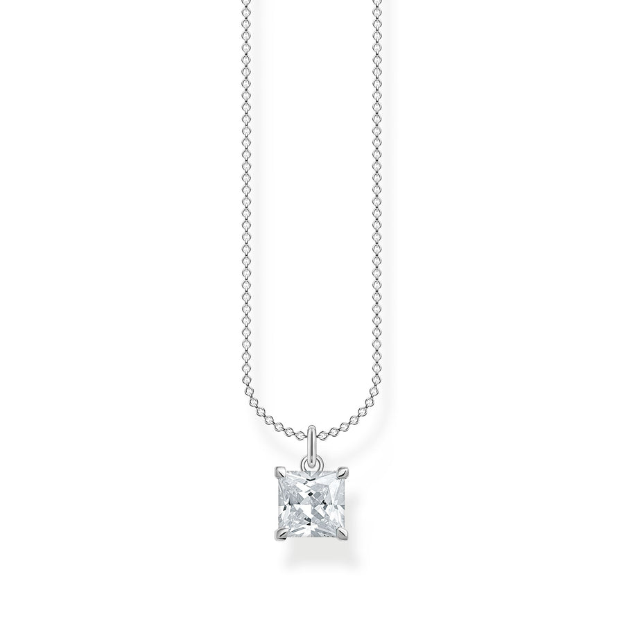 Thomas Sabo Necklace with white stones silver