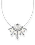 THOMAS SABO Necklace milky quartz with winter sun rays silver