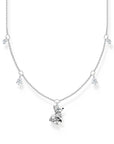 THOMAS SABO Necklace fox with white stones silver