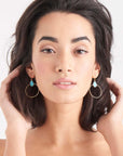 Ania Haie Turquoise Front Hoop Earrings - Gold