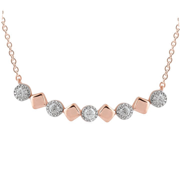 9CT ROSA DIAMOND NECKLACE