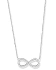 9CT INFINITY DIAMOND NECKLACE