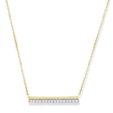 9CT PAIGE DIAMOND BAR NECKLACE