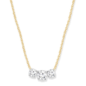 9CT CATIA DIAMOND TRILOGY NECKLACE