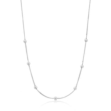 Ania Haie Modern Beaded Necklace - Silver