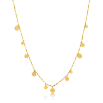 Ania Haie Geometry Mixed Discs Necklace - Gold