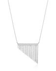 Ania Haie Fringe Fall Necklace - Silver