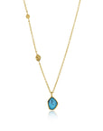 Ania Haie Turquoise Pendant Necklace - Gold