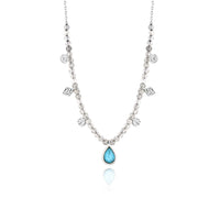 Ania Haie Turquoise Labradorite Necklace - Silver