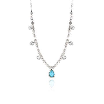 Ania Haie Turquoise Labradorite Necklace - Silver