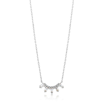 Ania Haie Glow Solid Bar Necklace - Silver