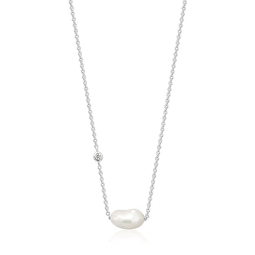 Ania Haie Pearl Necklace Silver