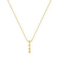 Ania Haie Gold Spike Drop Necklace