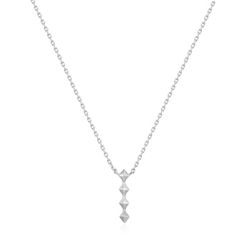 Ania Haie Silver Spike Drop Necklace