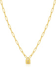 Ania Haie Gold Chunky Chain Padlock Necklace