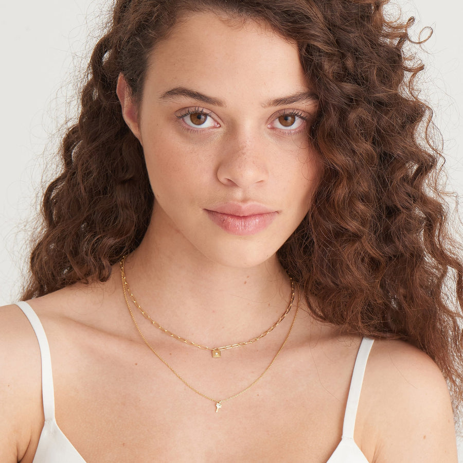 Ania Haie Gold Chunky Chain Padlock Necklace