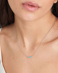 Ania Haie Turquoise Silver Bar Necklace