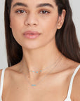 Ania Haie Turquoise Silver Bar Necklace