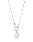 Ania Haie Silver Pearl Sparkle Pendant Necklace